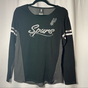 San Antonio Spurs NBA womens "Alpha" Long-Sleeve Tee size Small 3/5 BNWT